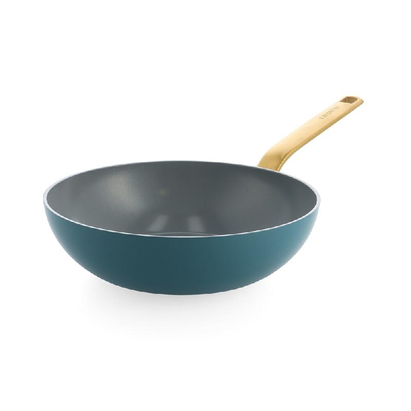 Wok bleu Evolution 28 cm -  Rond Aluminium Table Passion - bleu aluminium 4894871080300_0