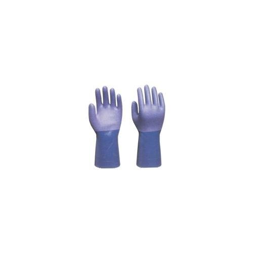 SHOWA Gants SHO720-L N°720 - NBR Manique - Taille L - Bleu - Protection contre huiles et abrasions_0