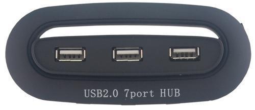 MCL SAMAR - USB2-H157/N - Hub USB 2.0 - 7 ports - compatible Mac et PC - Noir_0
