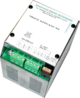 Alimentation DIN 24V AC à découpage - RI-TRAFO-230V.24VAC-4A - 100W - 4A - Montage sur rail DIN - Norme CE_0
