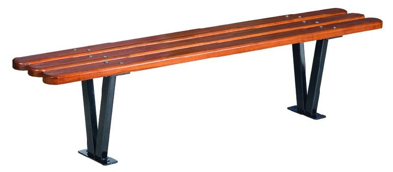 Banc public en bois exotique - Banquette Bruges 1,80 m - Cdirect-Pro_0