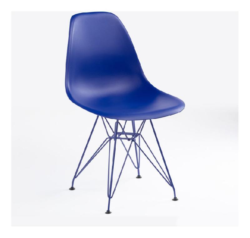 SKLUM  CHAISE SCAND BRICH MATE BLEU KLEIN POLYPROPYLÈNE  MÉTAL BLEU