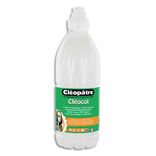 Cléopâtre colle blanche vinylique - flacon de 1 litre - super vinylique multi-matériaux_0