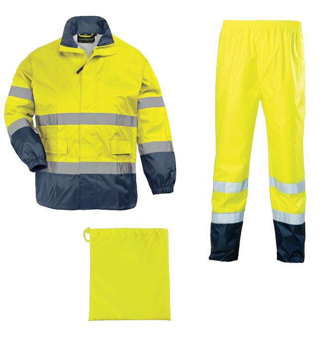 Ensemble de pluie haute visibilité hi-way jaune fluo/marine tl - COVERGUARD - 7hwryl - 588117_0