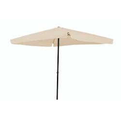 Garden Friend Parasol carré Couverture polyester Structure acier avec manivelle 3x3 m x 2,7 h m Ecru - beige multi-matériau O850005/E_0