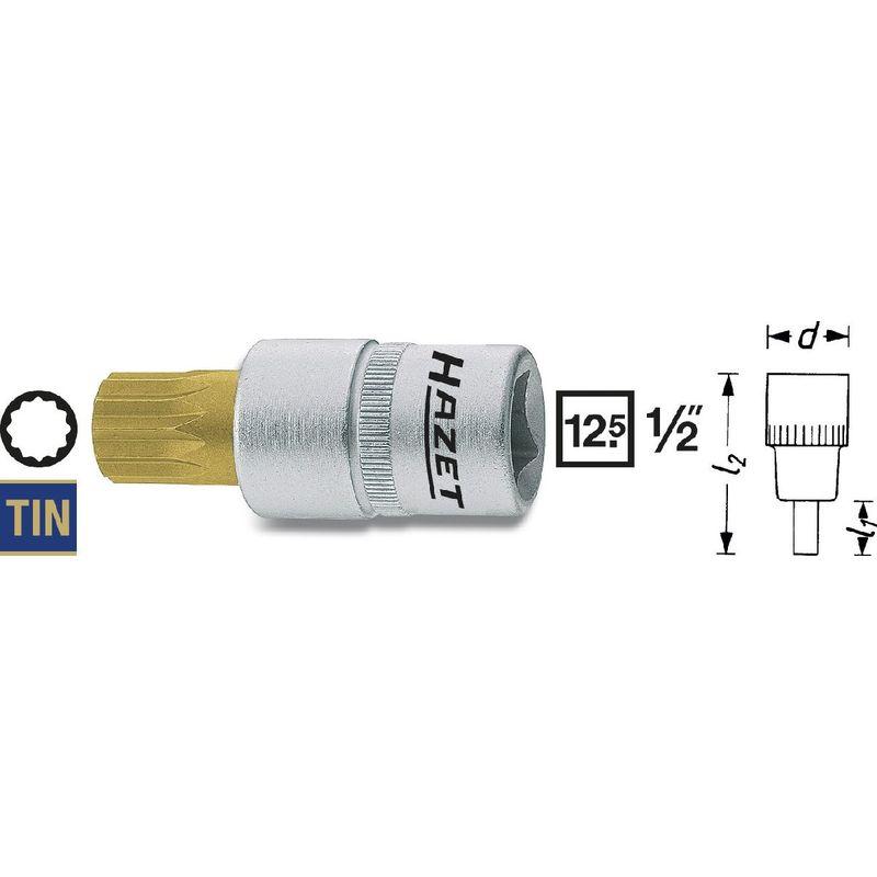 Hazet 1//2 Écrou de Tournevis à Frapper Douille Clés à Intérieur Torx Profil