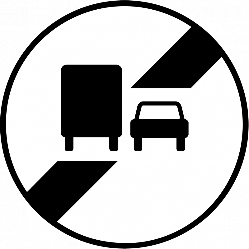 Panneau interdiction poids lourds