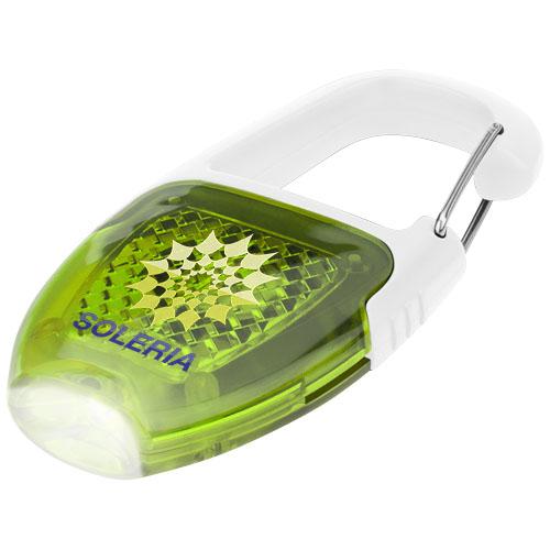 Porte-clés mousqueton avec catadioptre LED Reflect-or - lampe LED et clip chromé - modèle 10425603_0