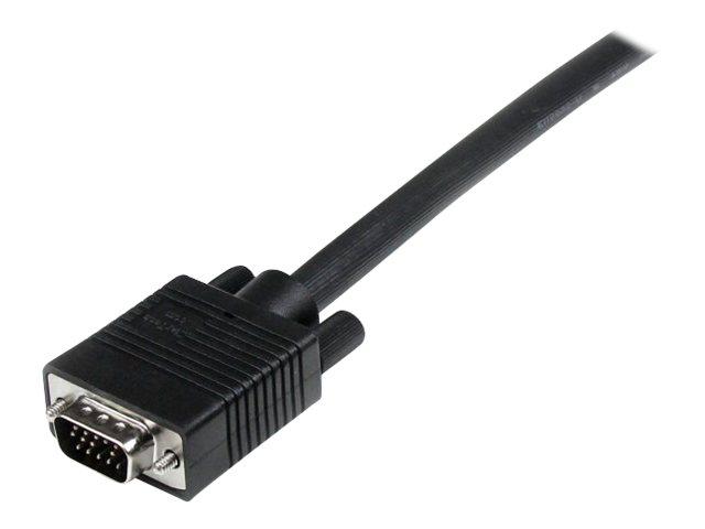 STARTECH.COM 6 FT COAX HIGH RESOLUTION MONITOR VGA VIDEO CABLE -M/M - CÂBLE VGA - HD-15 (M) POUR HD-15 (M) - 1.8 M - MOULÉ - NOIR - POUR P/N: RKCONS2001GB, ST124UTPEAGB, ST128UTPEAGB, STUTPEALRGB, ST122UTPAEU, ST121UTPMINI