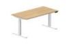 Table de bureau rectangulaire en mélamine - réglage électrique motorisé - 1 617 023_0