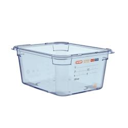 Boîte Hermétique Bleue sans BPA en ABS GN 1/2 - Araven - transparent plastique 07823_0