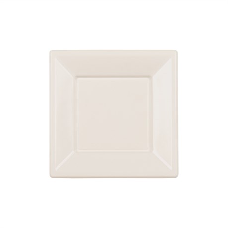 ASSIETTE CREUSE 18X18 CM PS BLANC (VENDU PAR 20 LOTS DE 25)