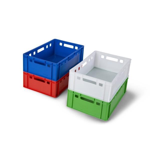 Bac de boucherie E2 - 600x400x200 - 38L - HDPE alimentaire - Coloris Blanc - Rolléco_0