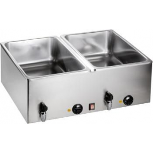 Bain-marie BMH 160-2 - Capacité de 2 GN 1/1 ou 6 GN 1/3 - Thermostat réglable et système breveté de chauffage_0