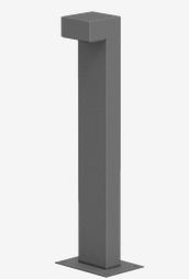 Balise TOMSK ABLTM - LED 9W, acier galvanisé, hauteur 1m, fixation au sol_0
