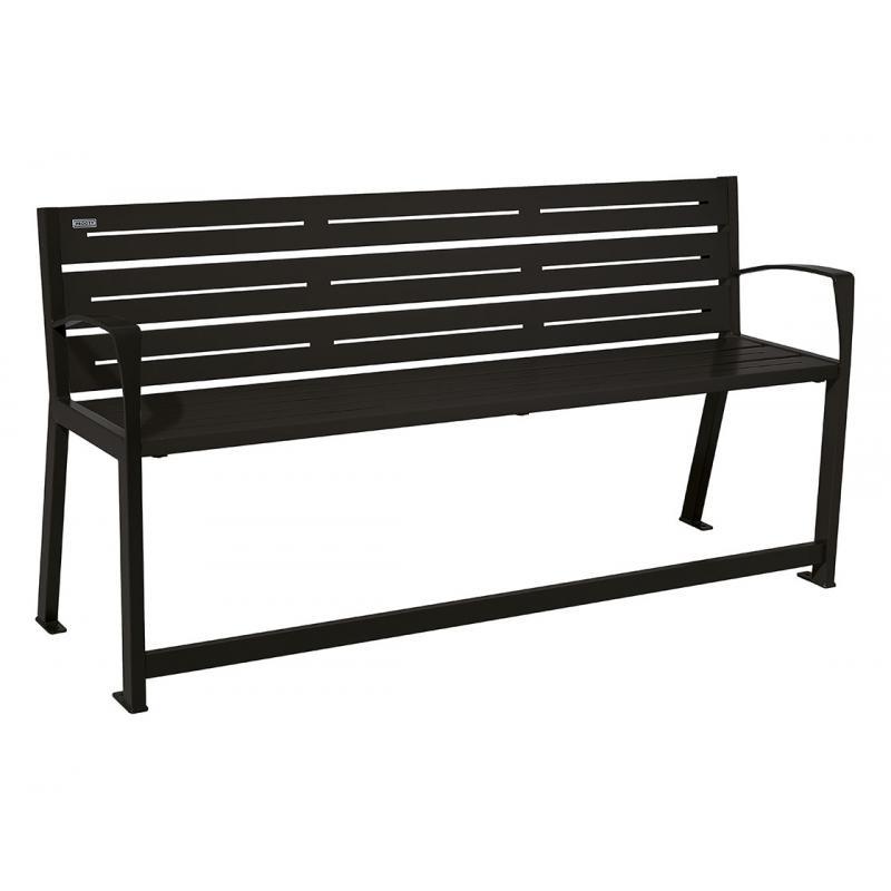 Banc extérieur Silaos - Spécial sénior avec accoudoirs et repose-pieds_0