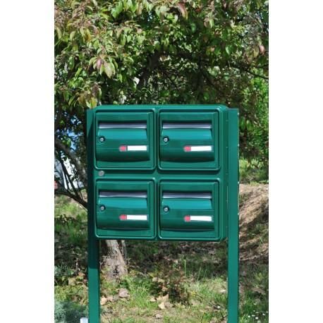 Porte Boite aux Lettres Individuelle CAHORS Cidex Beige / Grise