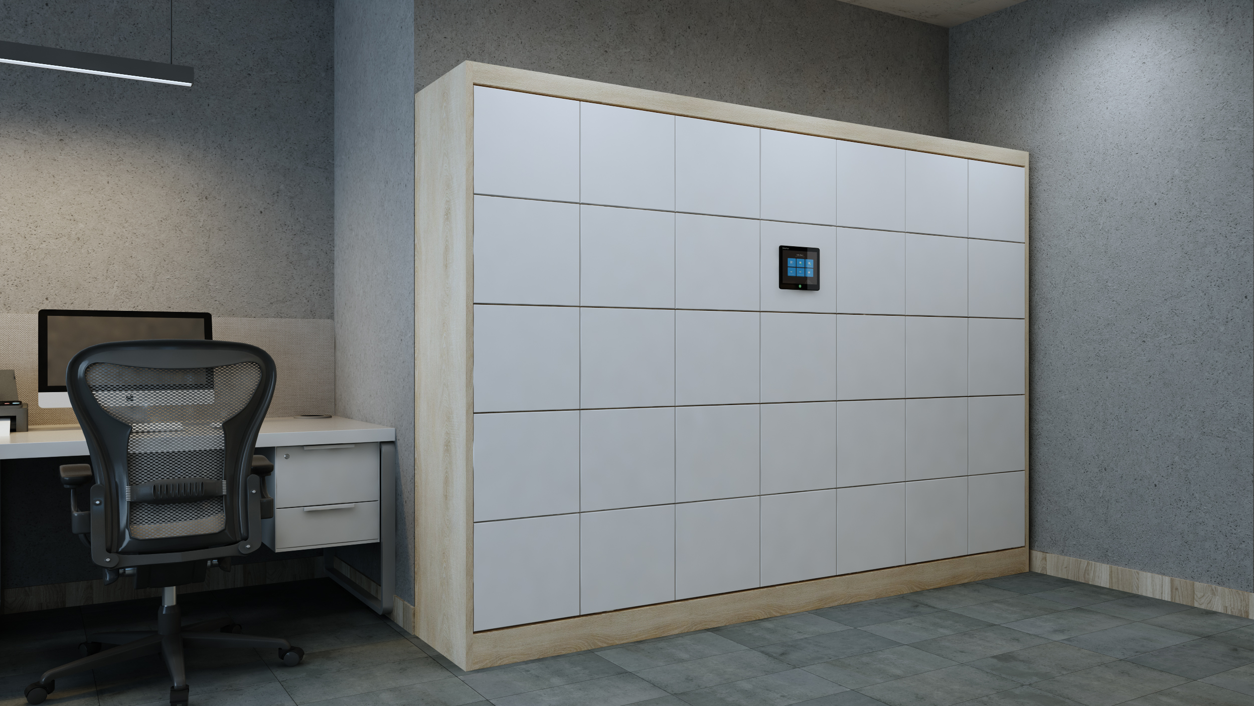 Casier connecté bureau/flex office sur mesure personnalisable pour entreprises - volta tech_0