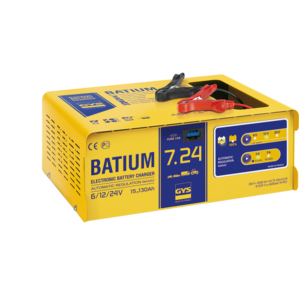 CHARGEUR BATTERIE GYS 6-12-24V BATIUM 7-24 230V 210W