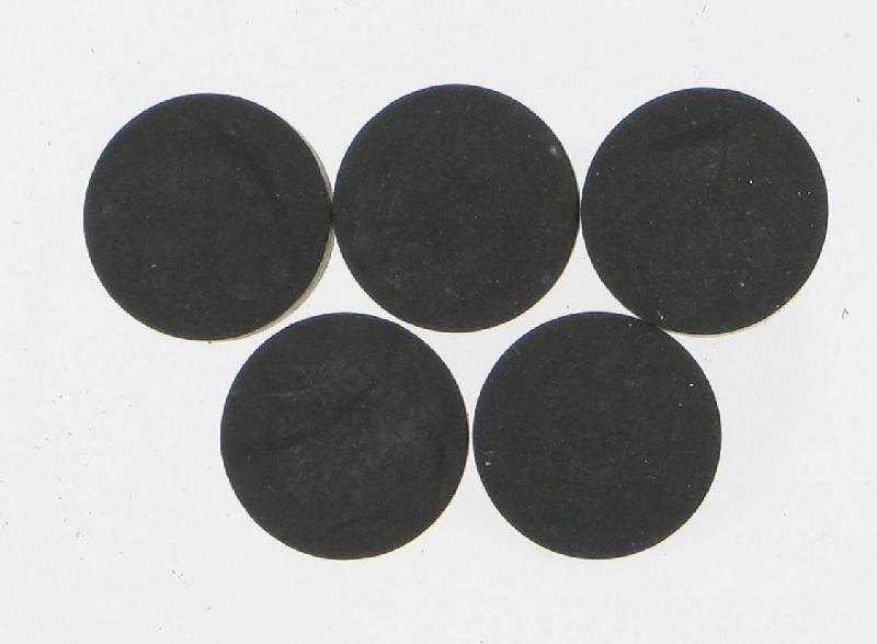Lot de 5 clapets pleins COMAP - pour robinets - en caoutchouc - 7 cm de largeur et 10,4 cm de hauteur_0