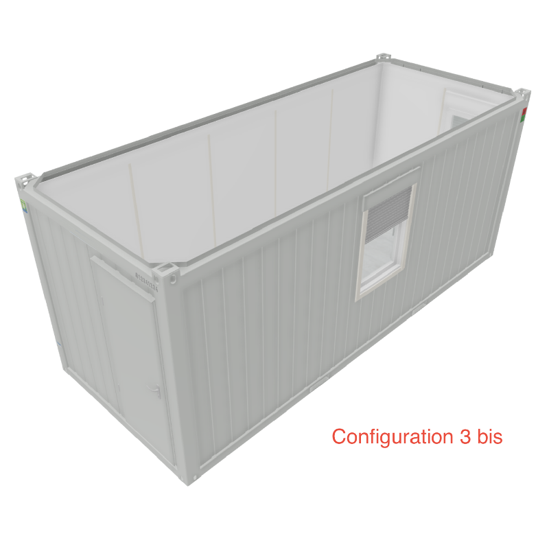 Module bureau pro VEGA24 Configuration 3 bis GRIS - RAL 7035_0