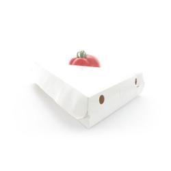 Packnwood FHC - 400Pcs - Boite carton blanc triangulaire pour part de pizza - 235x229x45mm - blanc en carton 210BP1870_0