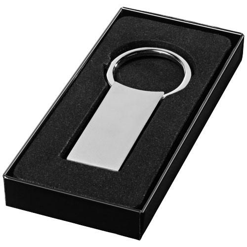 Porte-clés rectangulaire Omar 11803200 - métal avec fermeture cachée dans un coffret cadeau noir_0
