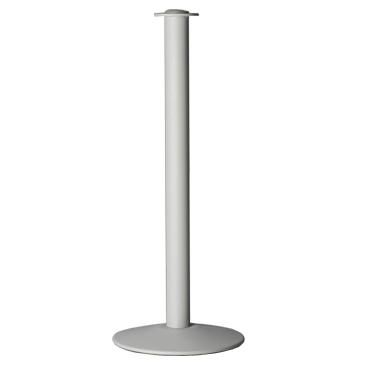 Poteau de signalisation gris pour corde - acier laqué époxy haute résistance - réf.215702_0