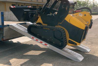 Rampes de chargement en aluminium - 4 mètres - capacité 5100 kg - pour engins lourds, grues et tracteurs_0