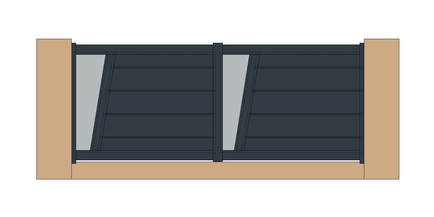 Rouergue - clôture en aluminium - tôle perforée aluminium 9 mm - fabrication française haut de gamme_0