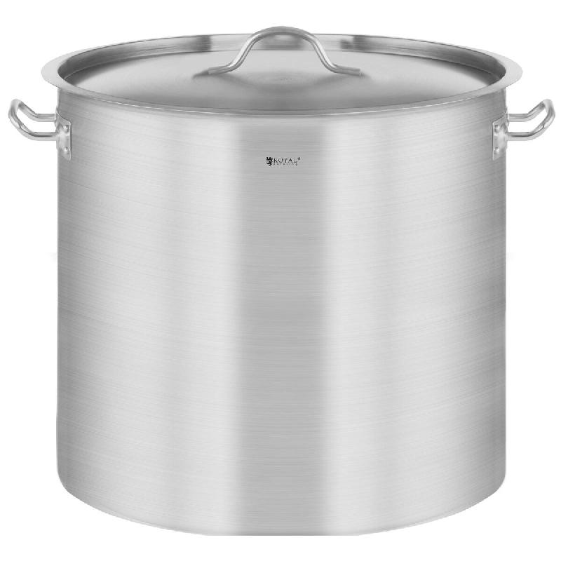 Royal Catering - Royal Catering Casserole Induction Fond Rapporté Sandwich Triple (20 L, Ø 30 cm, Avec Couvercle, Inox Aluminium) - argenté inox 42_0
