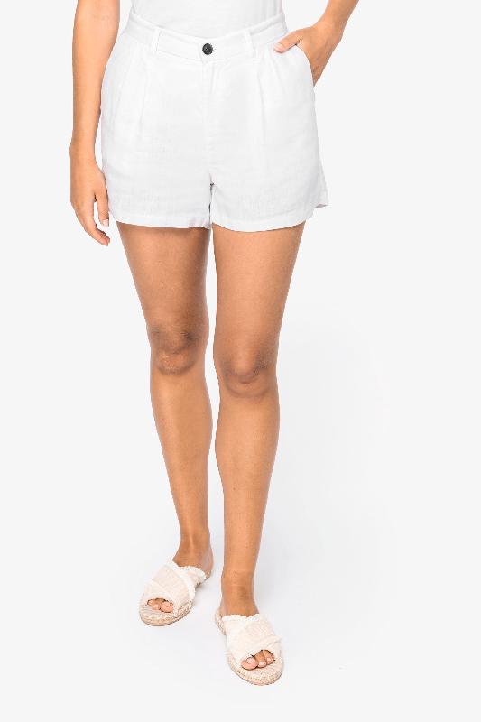 Short en lin femme - Réf: NS713 - 100% lin, durable et léger Native Spirit_0