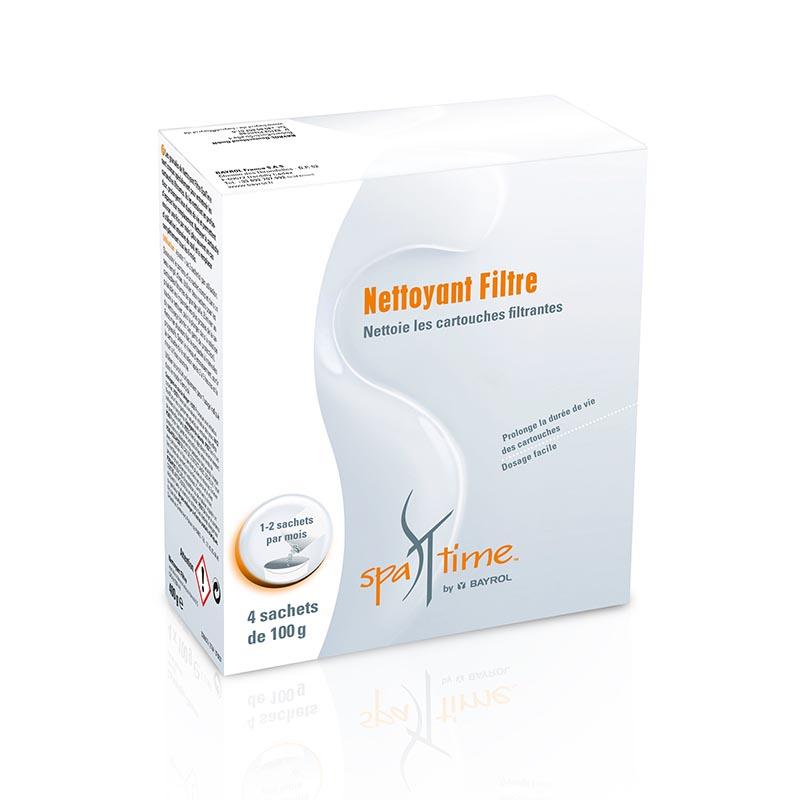 Spatime nettoyant filtre By Bayrol - boîte de 4 sachets de 100g - granulés pour cartouches filtrantes_0