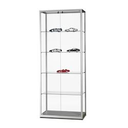 Vitrine d'Exposition Argent Ouverture de face 80x40x198,4cm SARAZINO Vitrines - 3701478500241_0