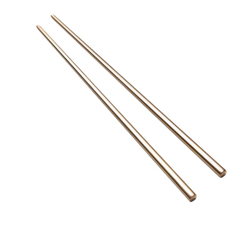 PAIRE DE BAGUETTE CUIVRE INOX 18/0 23 CM CHOPSY PRO.MUNDI