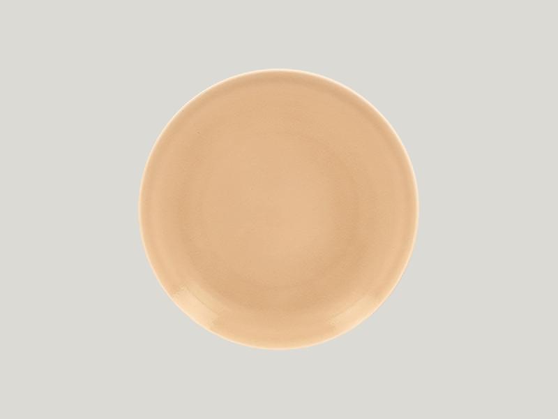 ASSIETTE COUPE PLATE ROND BEIGE PORCELAINE Ø 24 CM VINTAGE RAK