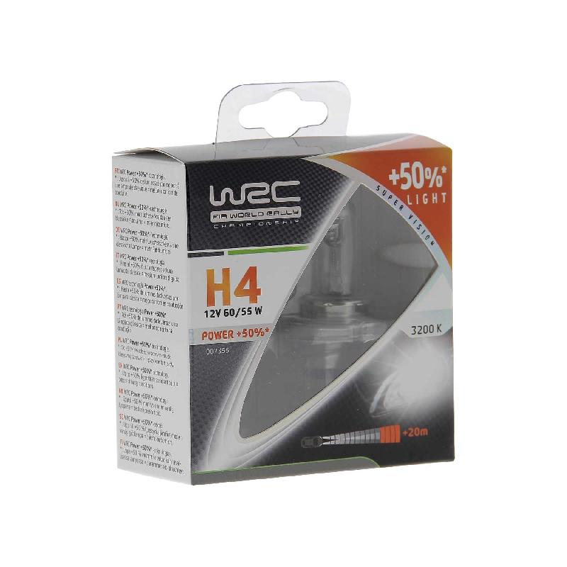 WRC 2 ampoules H4 - +50% de luminosité - coffret design et confort de route_0
