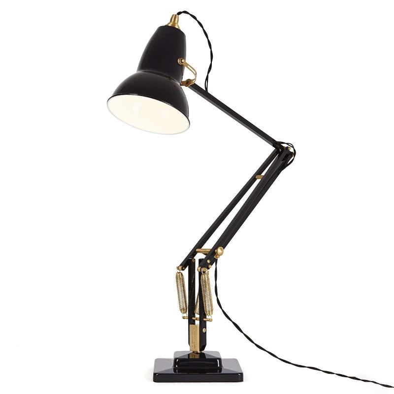 ANGLEPOISE ORIGINAL 1227 BRASS LAMPE POSER NOIRE