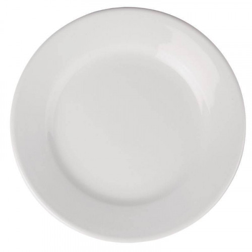 ASSIETTES À LARGE BORD EN PORCELAINE ATHENA Ø 203 MM - LOT DE 12