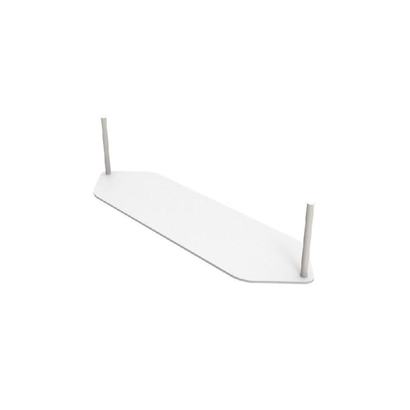 BASE TRANSVERSALE POUR PANNEAU-ECRAN ACOUSTIQUE LATERAL L. 60 CM - ALU