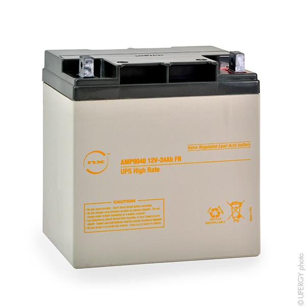 Batterie pour onduleur (UPS) NX 24-12 UPS High Rate FR - 12V 24Ah M6-M - AGM étanche et décharge rapide_0