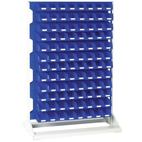 BOTT 1 RACK À BACS 1000X550X1450MM - 96 BACS BLEUS - BOTT