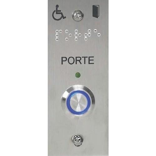 BOUTON POUSSOIR INOX - MARQUAGE EN BRAILLE EFF EFF