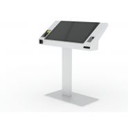 Borne de paiement robuste et résistante - BPI 406 Tôle Concept - 120cm x 103cm x 38cm - Écran tactile 32 pouces pour sites de loisirs, cinémas, musées, spectacles_0