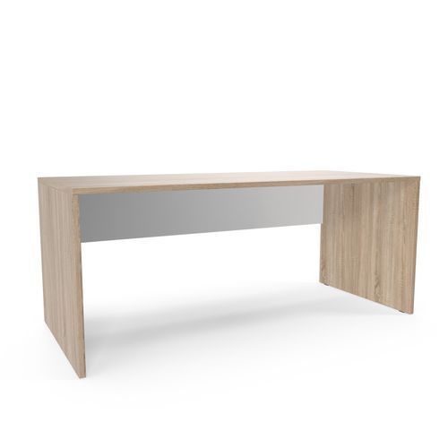 BUREAU VIVA 180 X 80 X 75 CM DESIGN DROIT CHÊNE SONOMA / BLANC