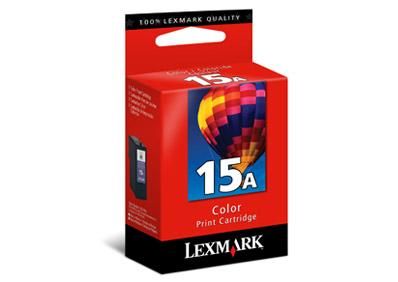 CARTOUCHE ENCRE LEXMARK N°15A  COULEUR