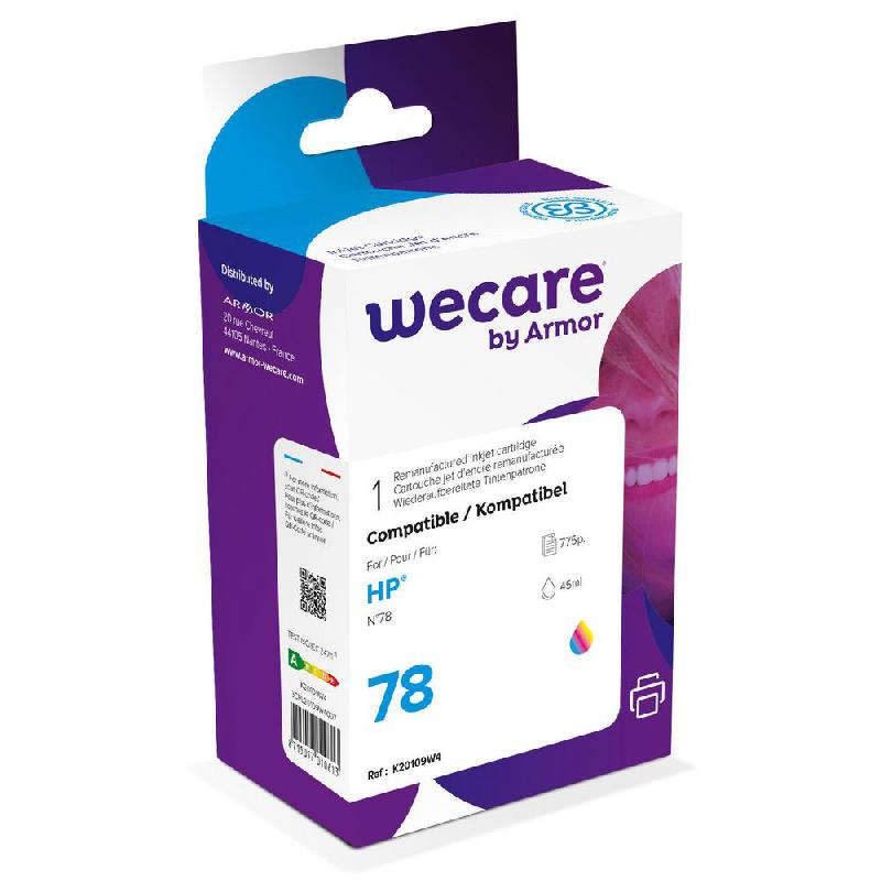 CARTOUCHE JET D'ENCRE REMANUFACTUREE - COMPATIBLE POUR HP 78 - C6578AE - PACK UNITAIRE 3 COULEURS