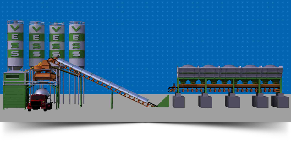 Centrale à béton fixe VESS - Capacité de production - 120 m³ /Heure - BEYAZLI GROUP_0
