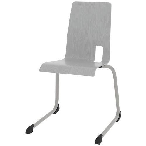 CHAISE COQUE SODA PIÈTEMENT LUGE ACIER - GRIS/GRIS ARGILE - RODET