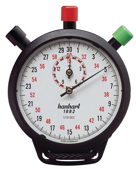 Chronomètre mécanique HANHART Amigo - 1/10 sec - 15 min - Boîtier ABS robuste_0